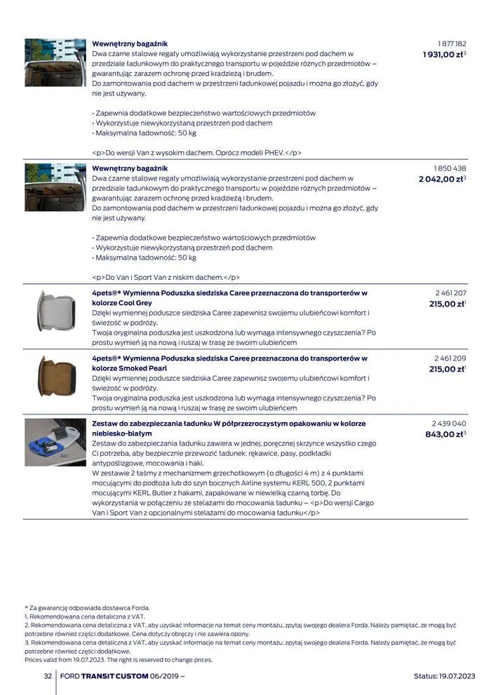 Gazetka NOWY FORD TRANSIT CUSTOM od 16 kwietnia do 16 kwietnia 2025 - Strona 32