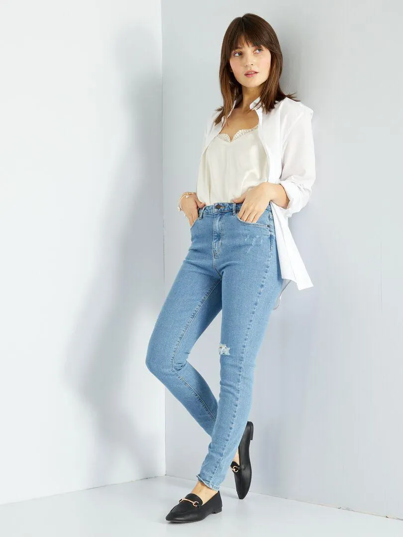 Jean skinny fit / coupe très ajustée - Triple stone