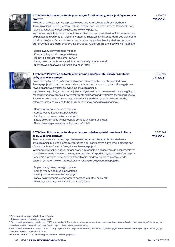 Gazetka NOWY FORD TRANSIT CUSTOM od 16 kwietnia do 16 kwietnia 2025 - Strona 43
