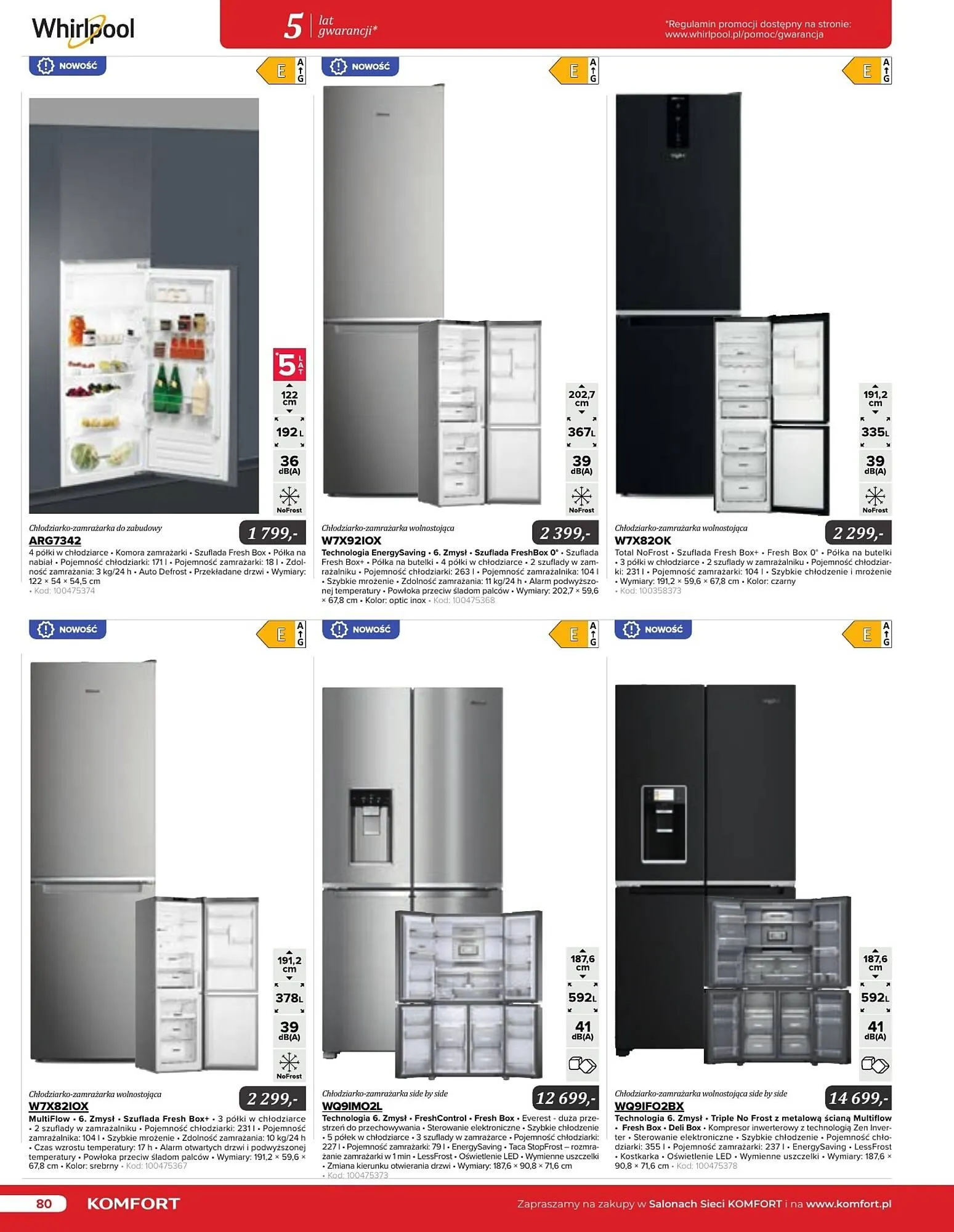 Gazetka Komfort gazetka od 11 września do 31 grudnia 2024 - Strona 80