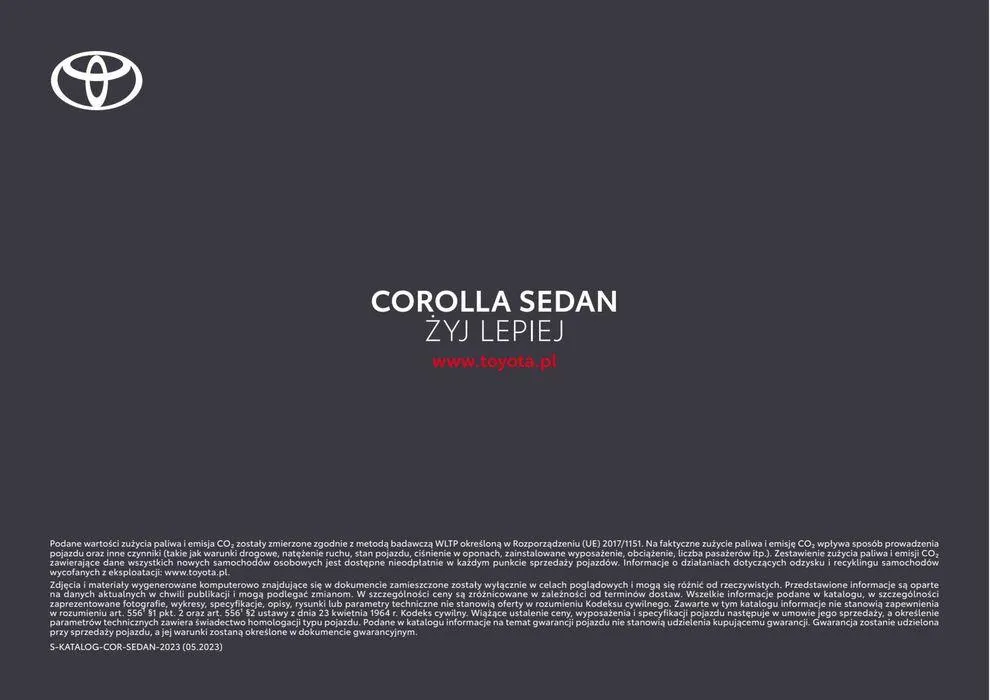 Gazetka Corolla Sedan 2023 od 22 maja do 22 maja 2024 - Strona 56