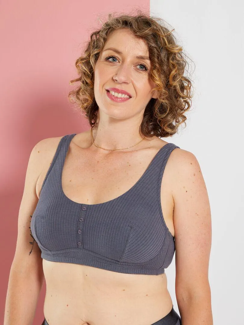 Soutien-gorge post-opératoire - Gris