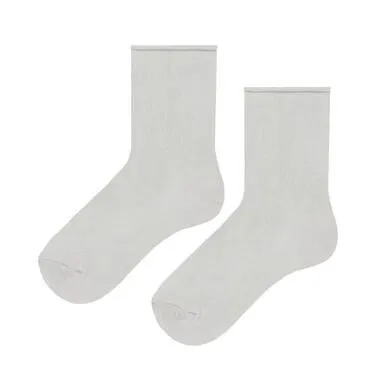 Skarpetki dziecięce z bawełny organicznej, jasnoszare