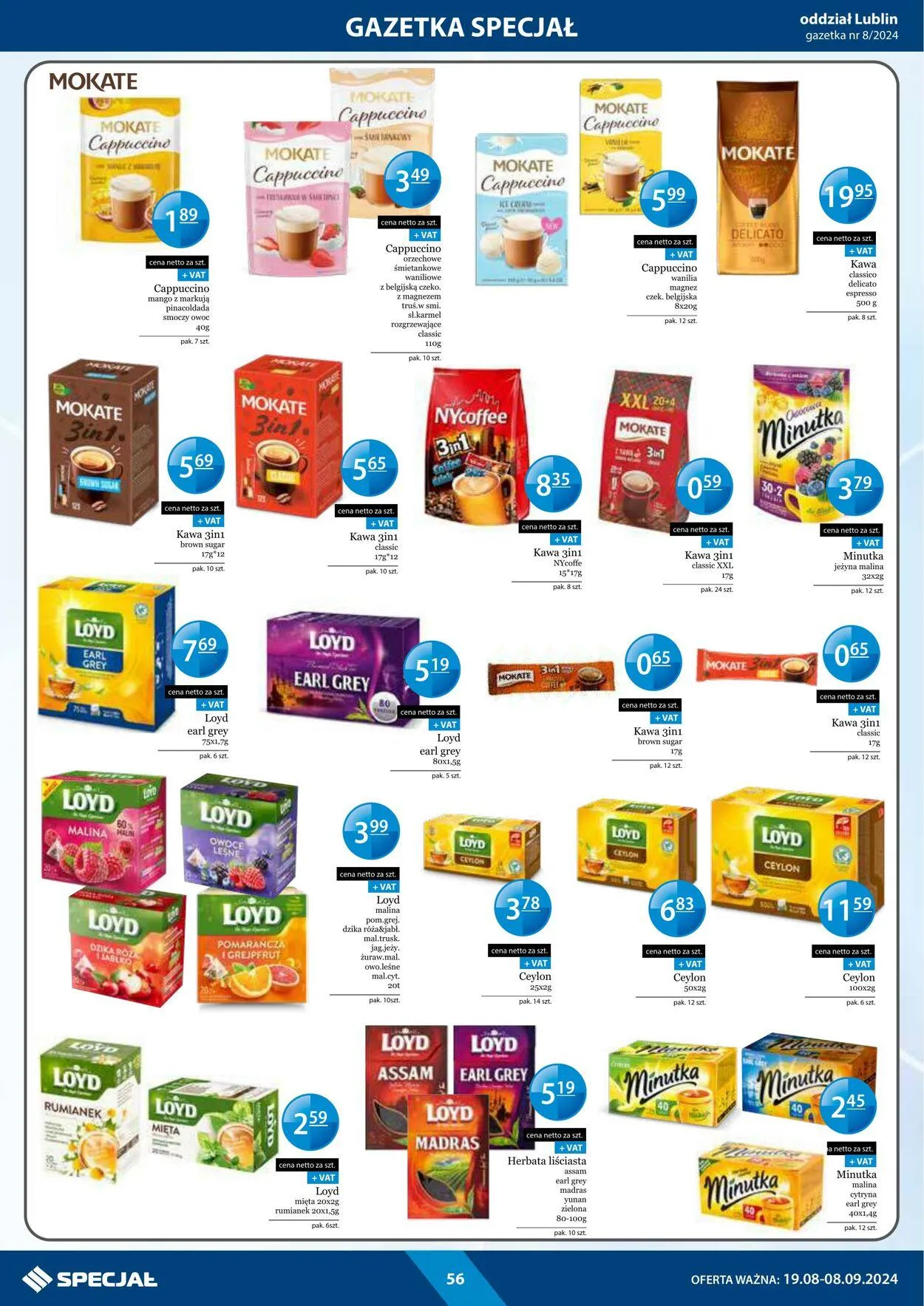 Gazetka Specjał od 19 sierpnia do 8 września 2024 - Strona 56
