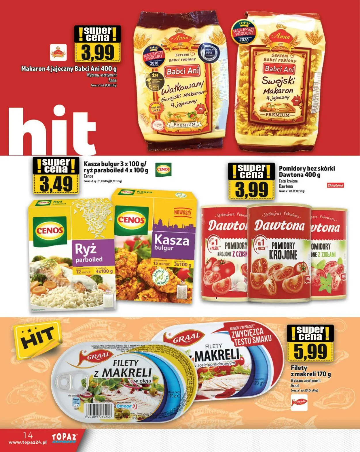 Gazetka Topaz Aktualna gazetka od 10 lipca do 24 lipca 2024 - Strona 14
