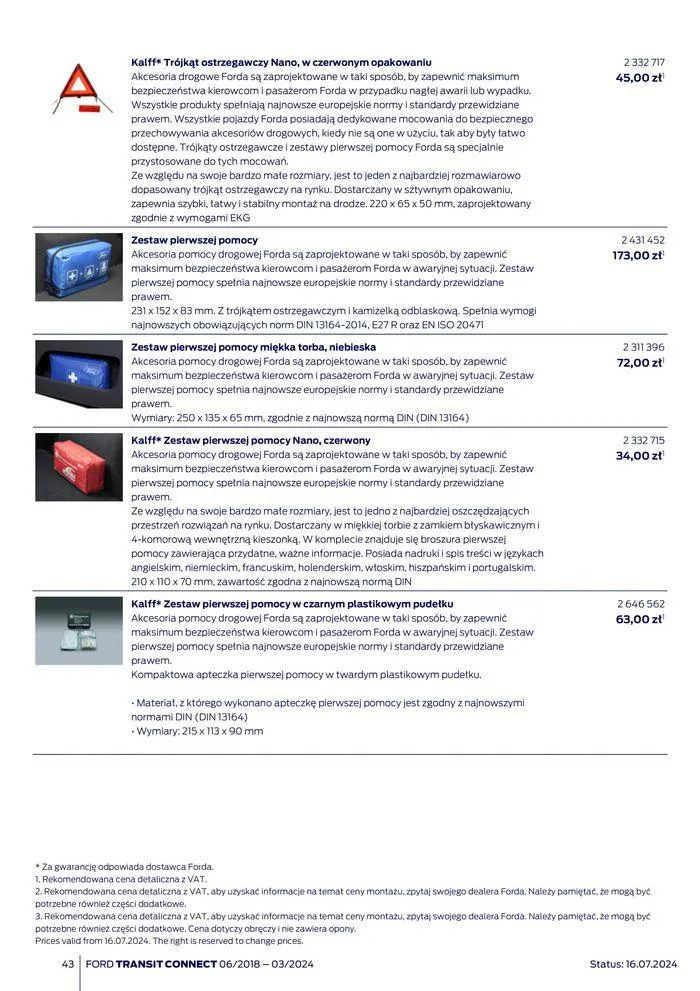 Gazetka FORD TRANSIT CONNECT od 3 sierpnia do 3 sierpnia 2025 - Strona 43