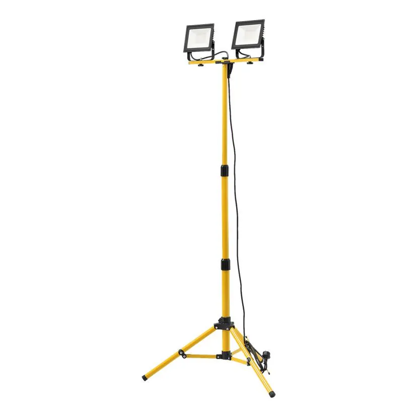 Podwójna lampa robocza LED ze statywem 2x4250 lm 2x50 W IP65