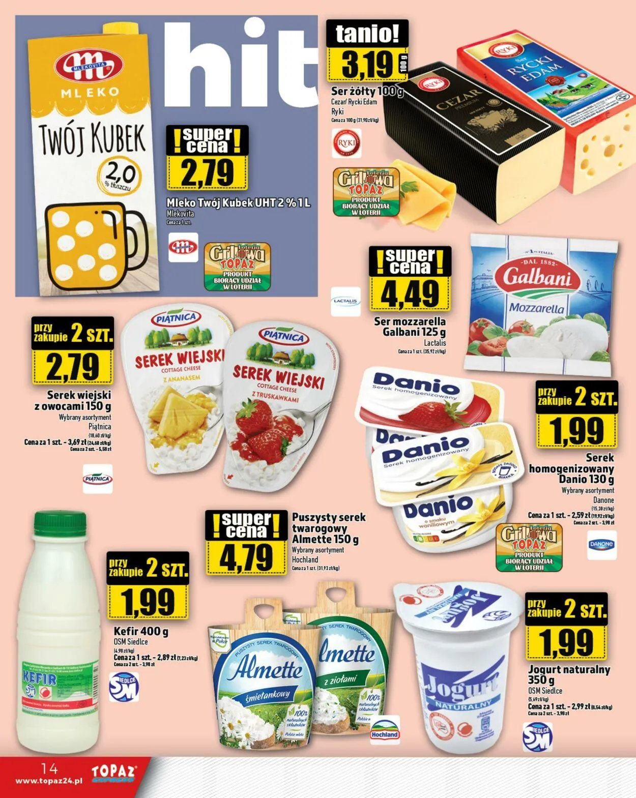 Gazetka Topaz Aktualna gazetka od 19 lutego do 5 marca 2025 - Strona 14