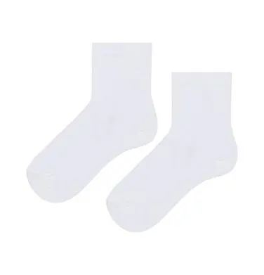 Skarpetki dziecięce, gładkie, białe