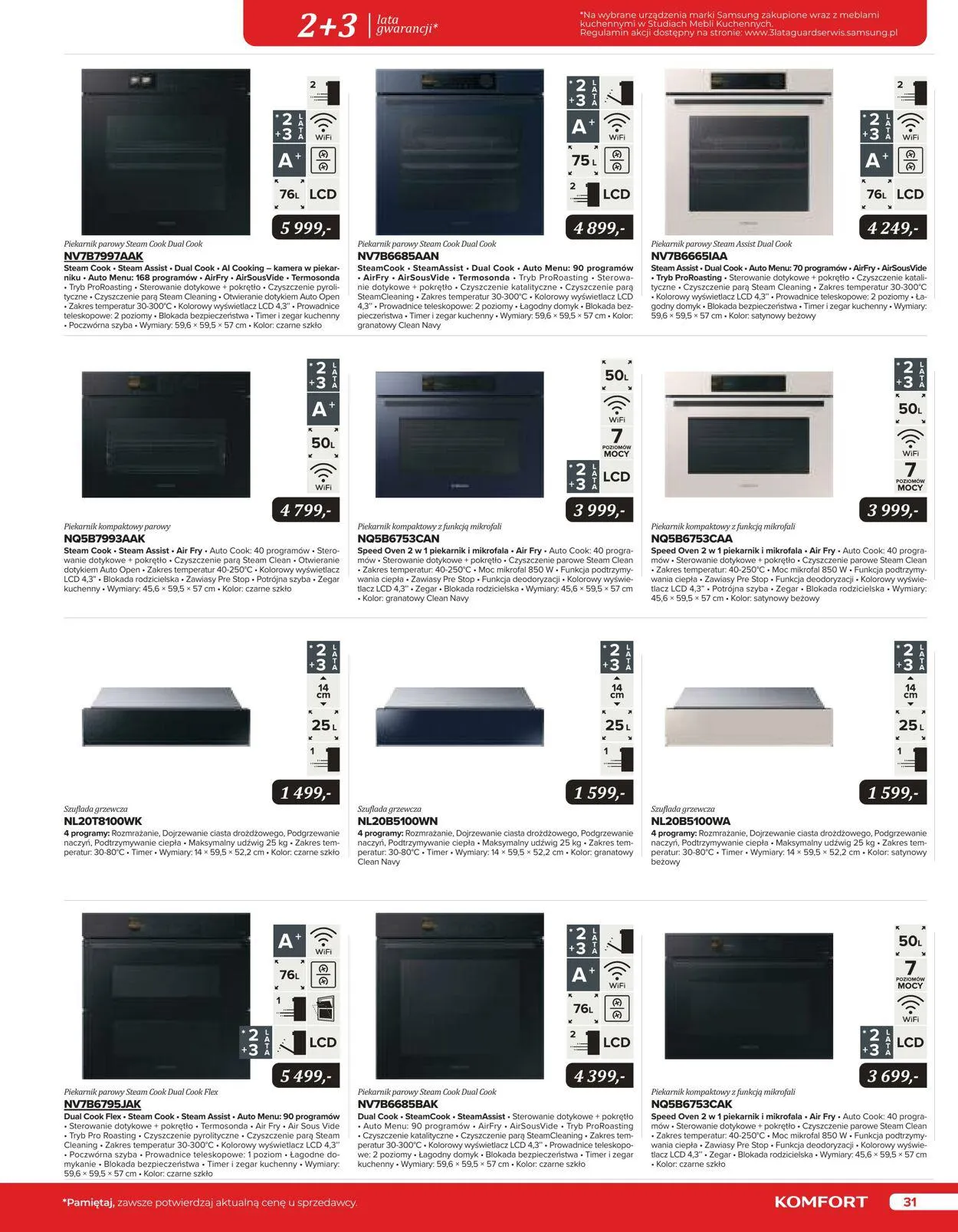 Gazetka Komfort Aktualna gazetka od 25 października do 31 stycznia 2024 - Strona 31