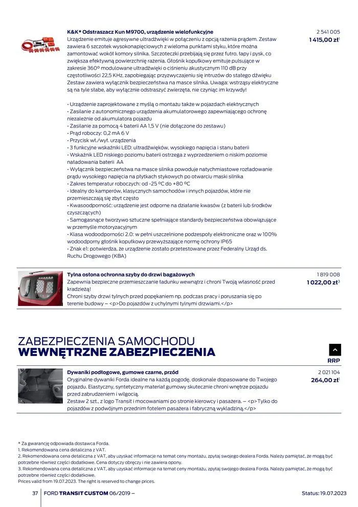 Gazetka NOWY FORD TRANSIT CUSTOM od 16 kwietnia do 16 kwietnia 2025 - Strona 37