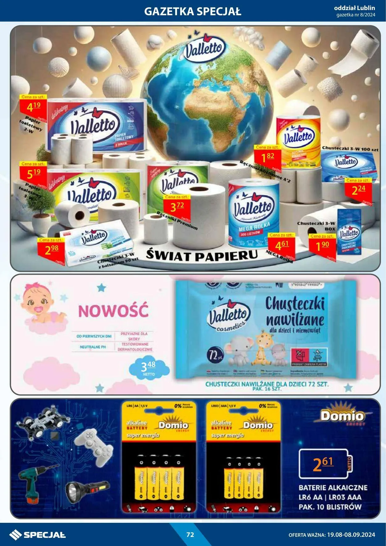 Gazetka Specjał od 19 sierpnia do 8 września 2024 - Strona 72