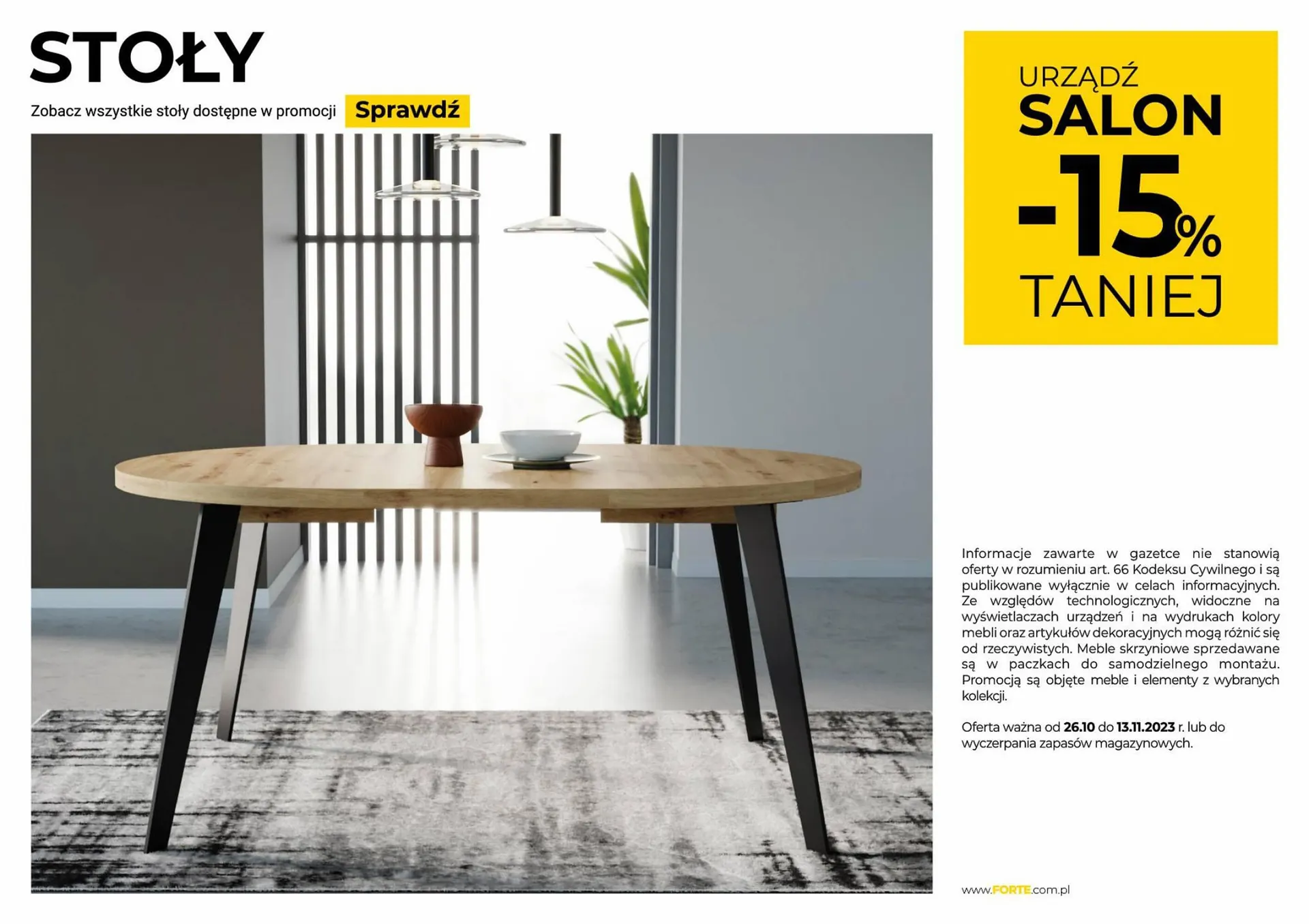 Gazetka Forte Meble gazetka od 31 października do 13 listopada 2023 - Strona 22