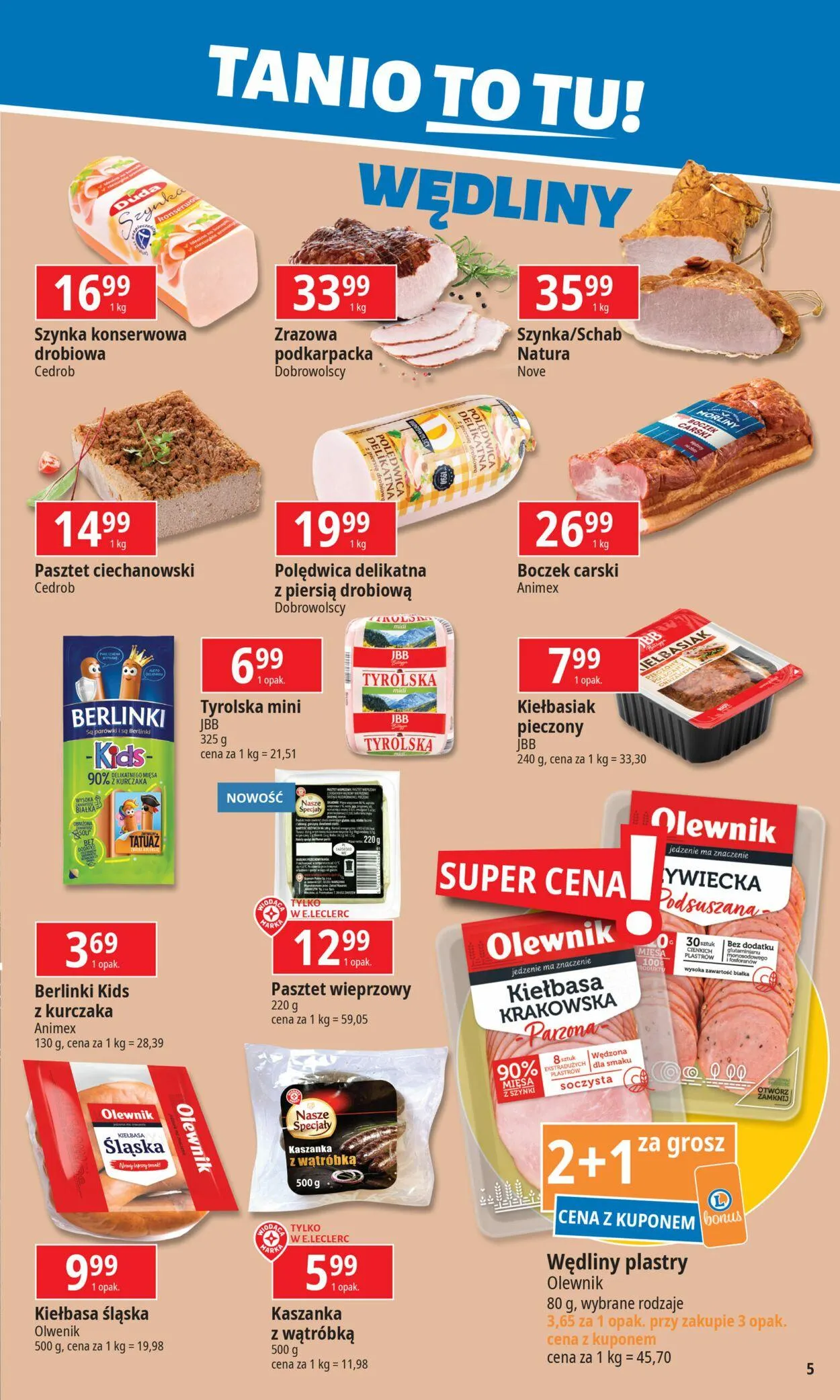 Gazetka E.Leclerc Aktualna gazetka od 14 października do 28 października 2024 - Strona 5