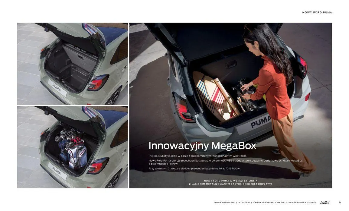 Gazetka NOWY FORD PUMA od 16 kwietnia do 16 kwietnia 2025 - Strona 9