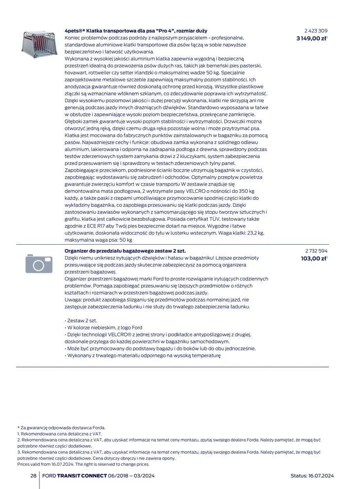 Gazetka FORD TRANSIT CONNECT od 3 sierpnia do 3 sierpnia 2025 - Strona 28