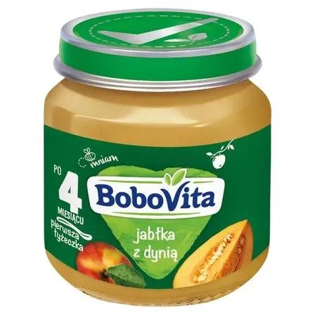 BOBOVITA JABŁKA Z DYNIĄ PO 4 MIESIĄCU 125 G 0.125 kg