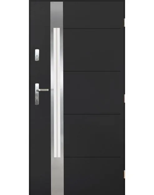Drzwi zewnętrzne Seul antracyt 90 prawe kpl SEDRO