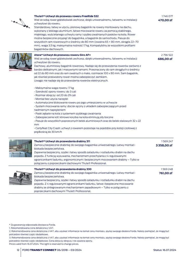 Gazetka FORD TRANSIT CONNECT od 3 sierpnia do 3 sierpnia 2025 - Strona 12