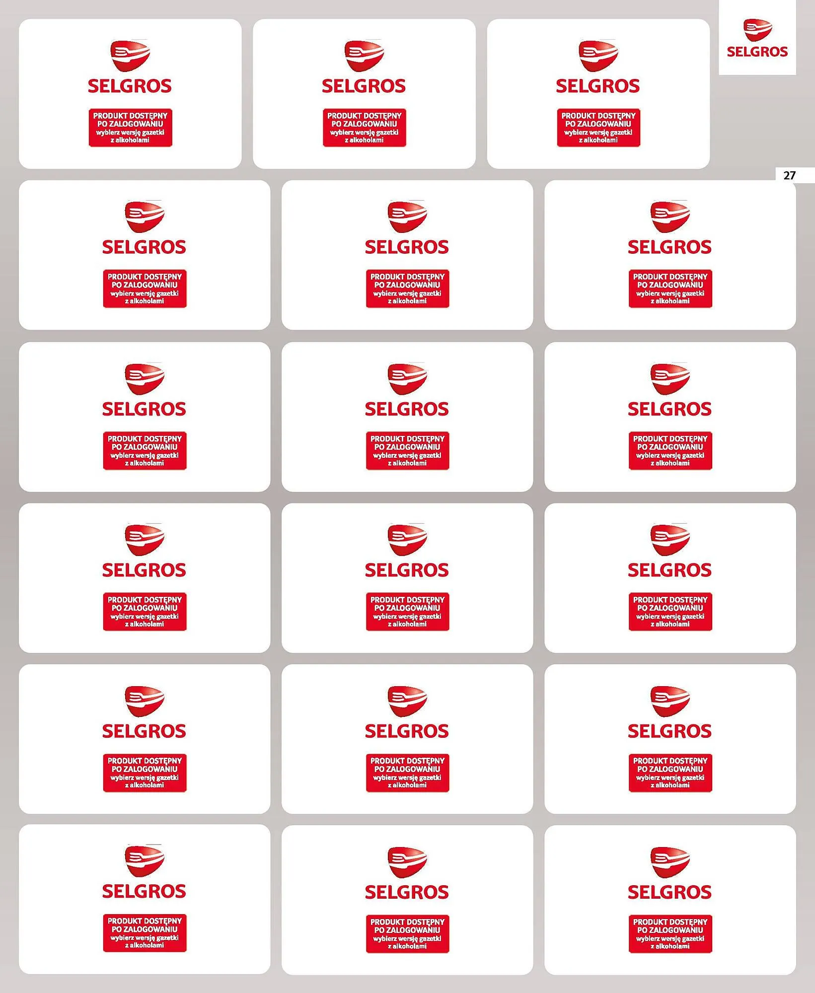 Gazetka Selgros gazetka od 9 stycznia do 22 stycznia 2025 - Strona 27