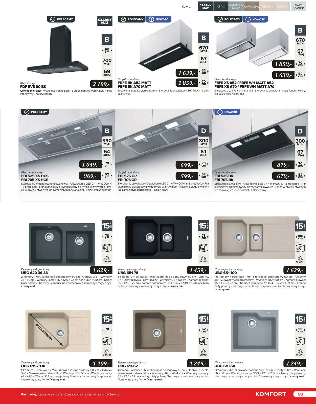Gazetka Komfort Aktualna gazetka od 25 października do 31 stycznia 2024 - Strona 92