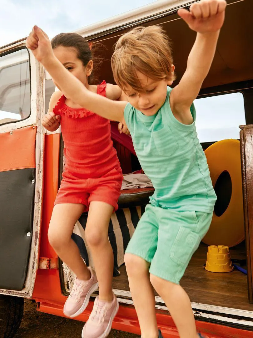 Débardeur en jacquard - Vert