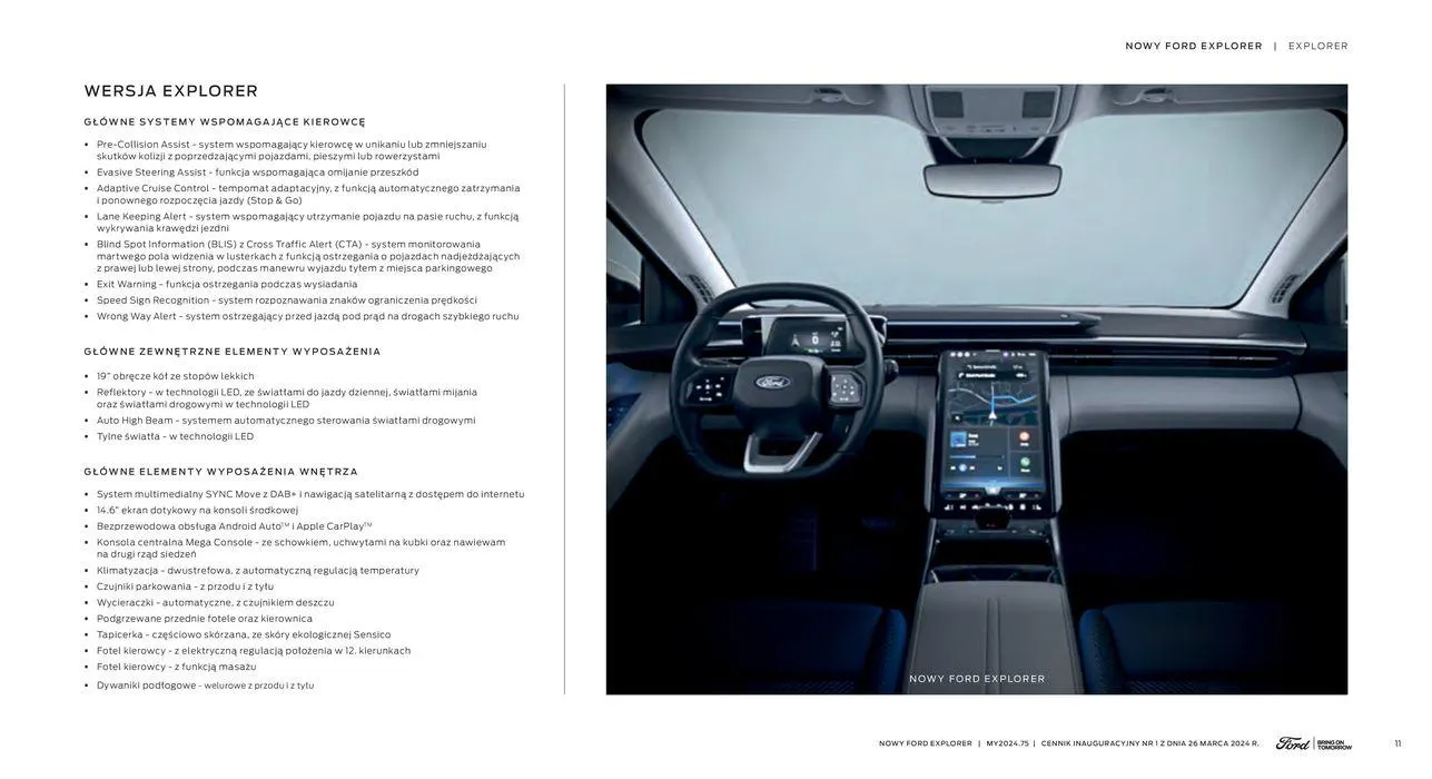 Gazetka NOWY FORD EXPLORER od 16 kwietnia do 16 kwietnia 2025 - Strona 11