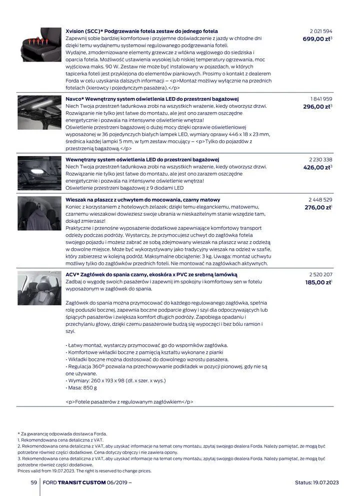 Gazetka NOWY FORD TRANSIT CUSTOM od 16 kwietnia do 16 kwietnia 2025 - Strona 59