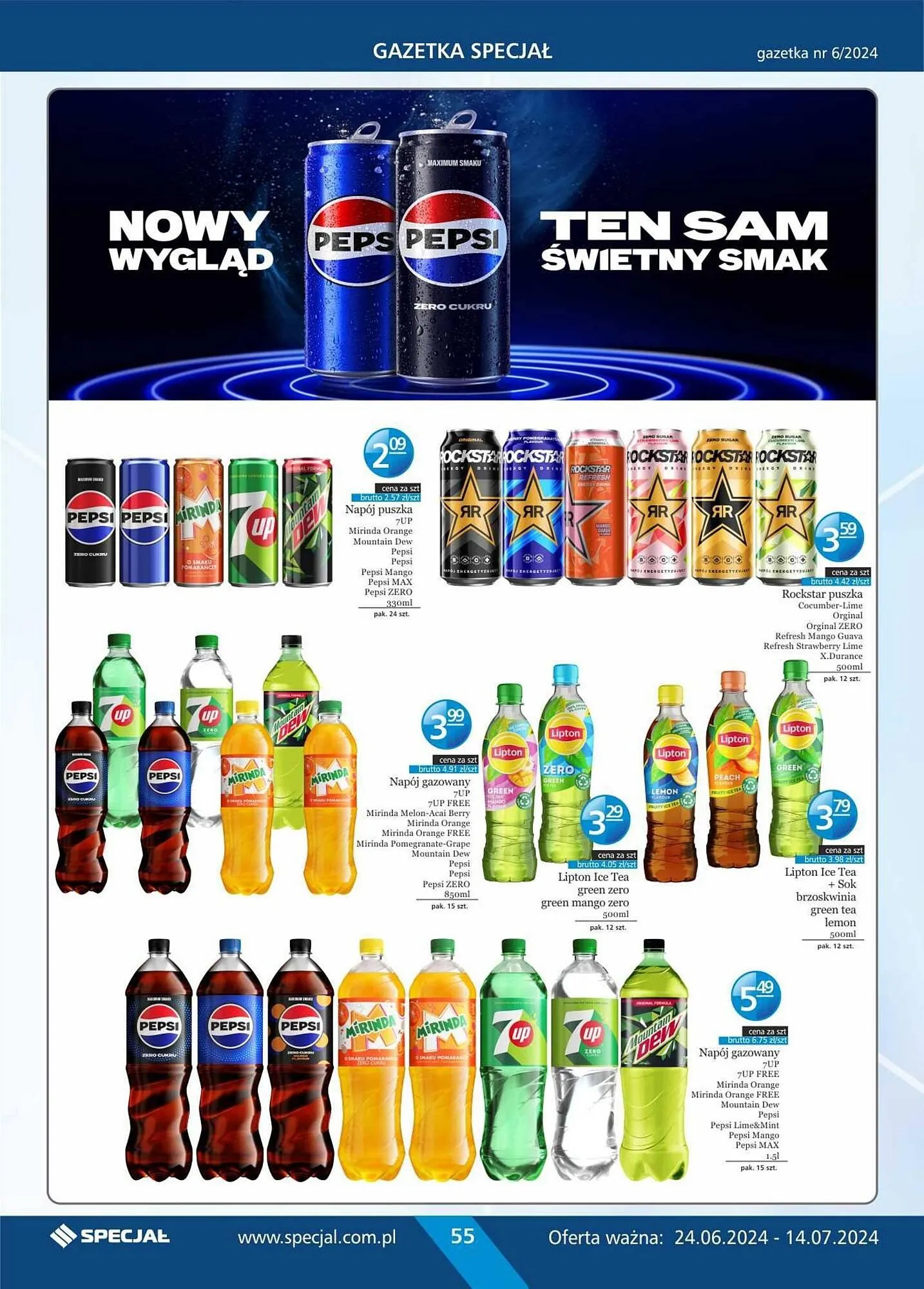Gazetka Specjał gazetka od 24 czerwca do 14 lipca 2024 - Strona 55