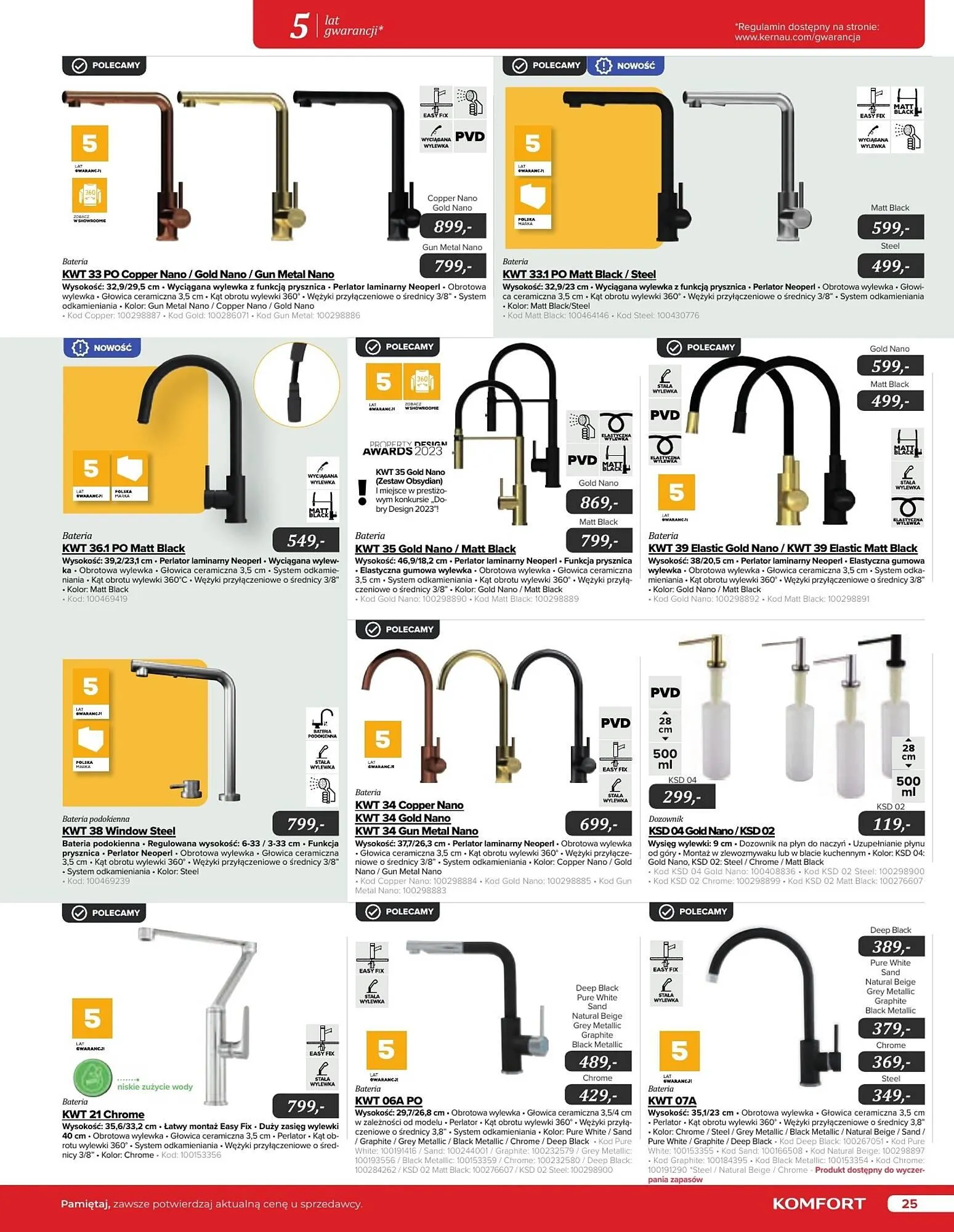 Gazetka Komfort gazetka od 11 września do 31 grudnia 2024 - Strona 25