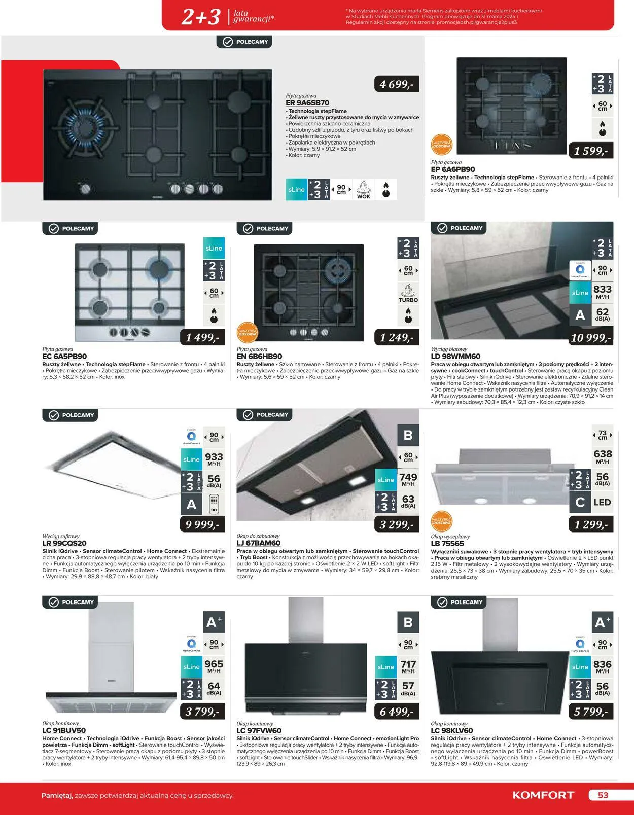 Gazetka Komfort Aktualna gazetka od 25 października do 31 stycznia 2024 - Strona 52