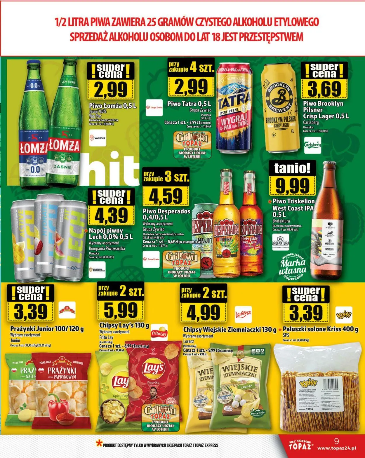 Gazetka Topaz Aktualna gazetka od 2 kwietnia do 16 kwietnia 2025 - Strona 9