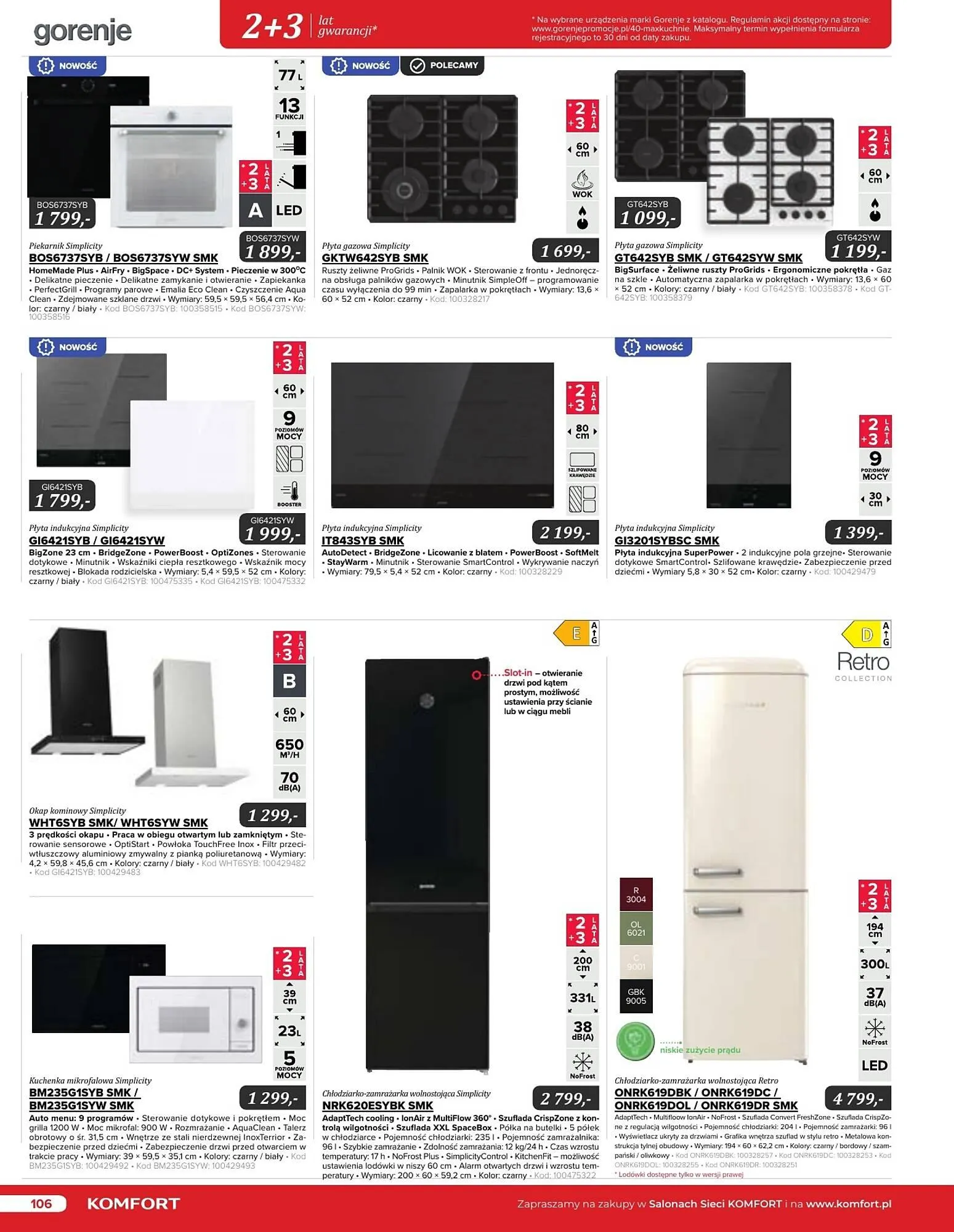 Gazetka Komfort gazetka od 11 września do 31 grudnia 2024 - Strona 106