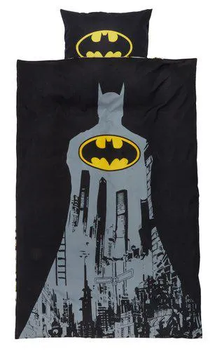 Bettwäsche BATMAN 160x210 schwarz