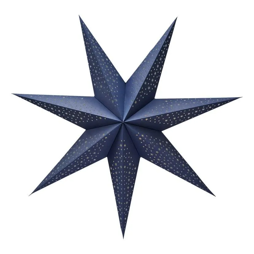 Niebieska gwiazda adwentowa Ø60 cm E14