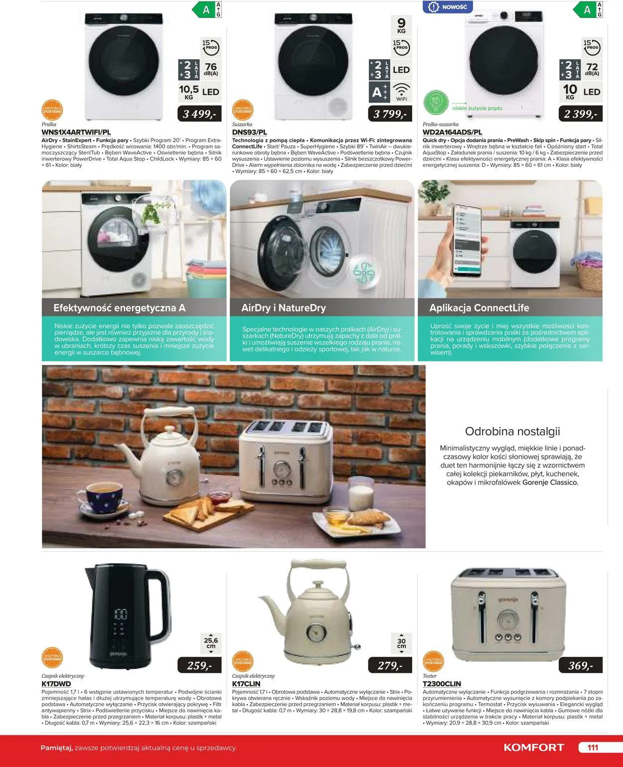 Gazetka Komfort Aktualna gazetka od 25 października do 31 stycznia 2024 - Strona 110