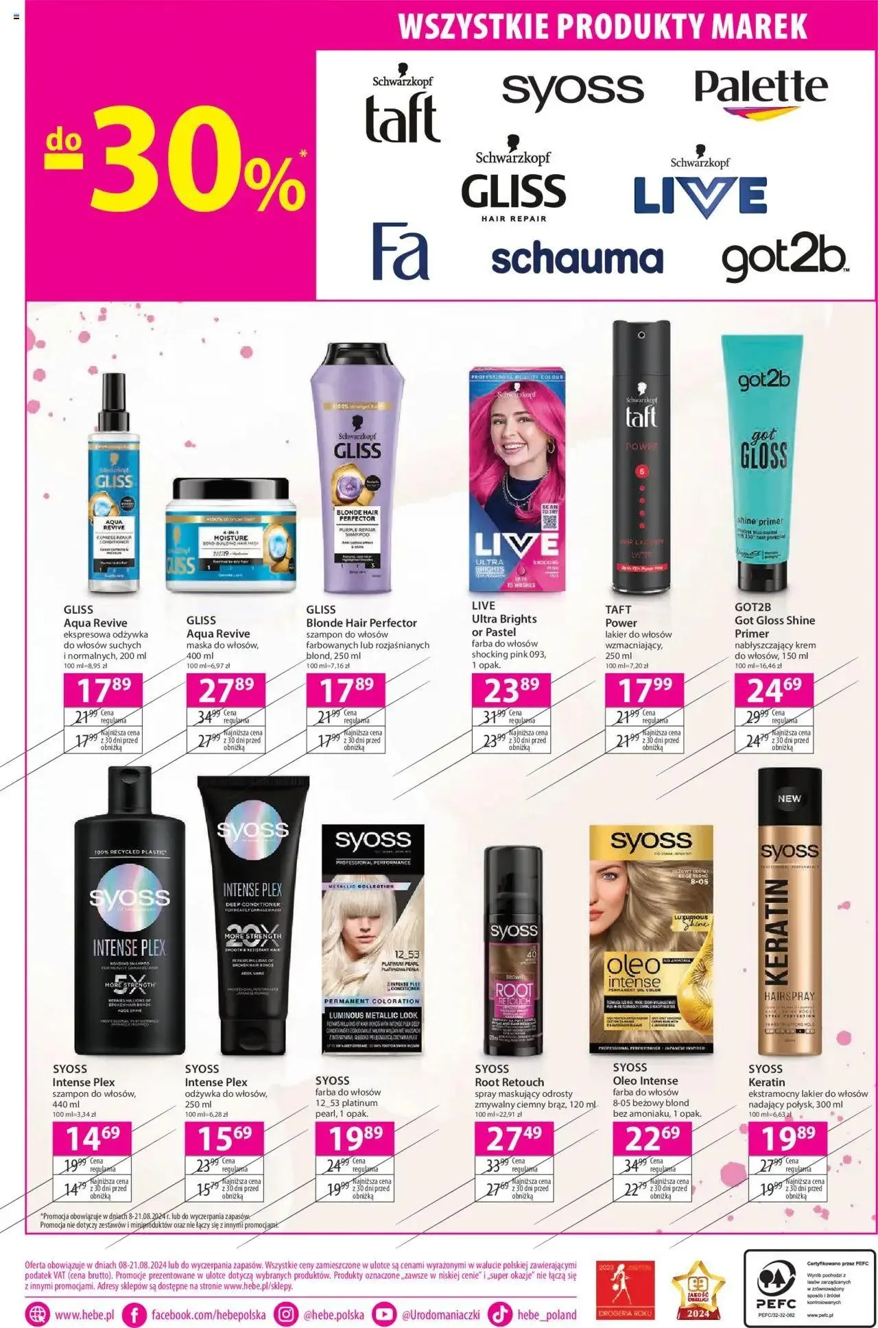 Gazetka Hebe Gazetka od 8 sierpnia do 21 sierpnia 2024 - Strona 20