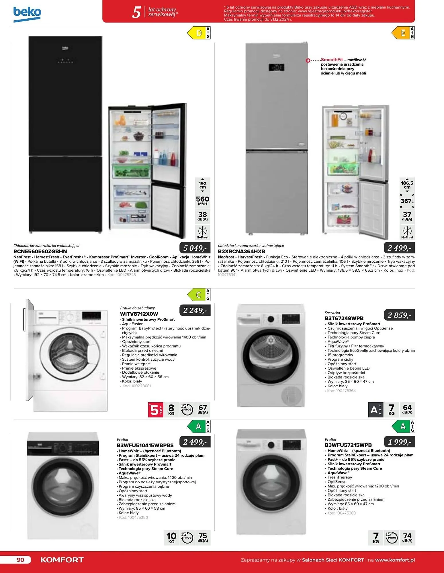 Gazetka Komfort gazetka od 11 września do 31 grudnia 2024 - Strona 90