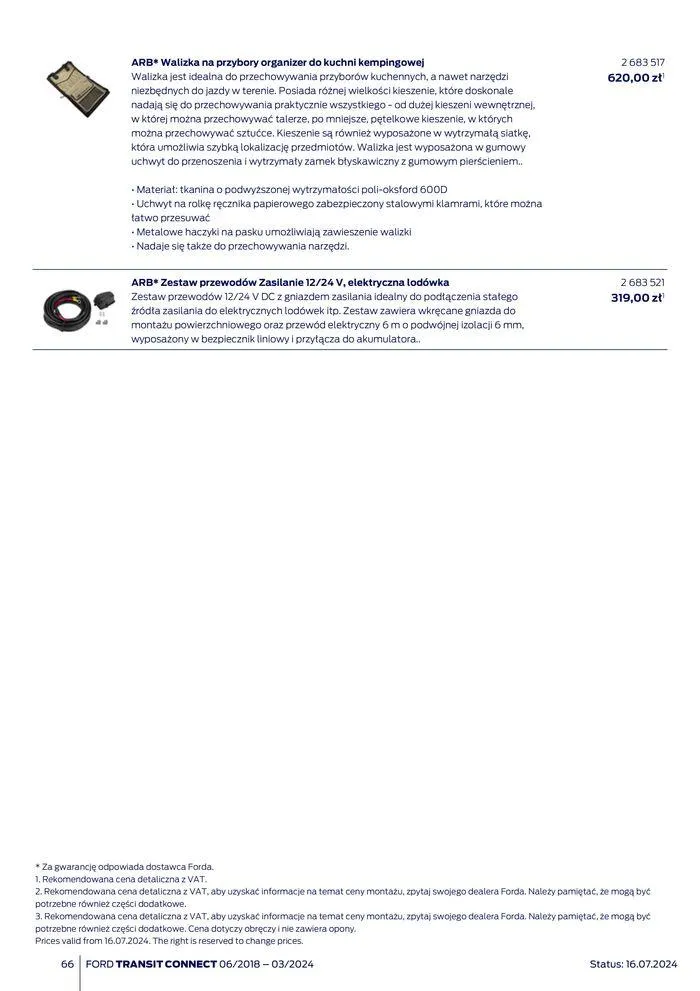 Gazetka FORD TRANSIT CONNECT od 3 sierpnia do 3 sierpnia 2025 - Strona 66