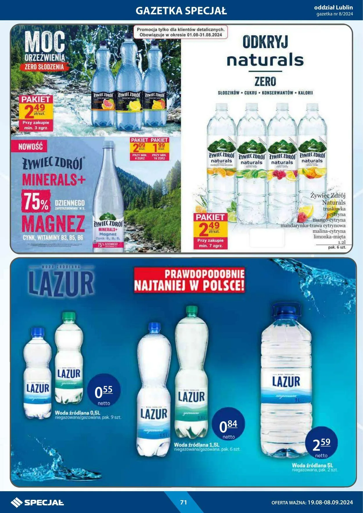 Gazetka Specjał od 19 sierpnia do 8 września 2024 - Strona 71