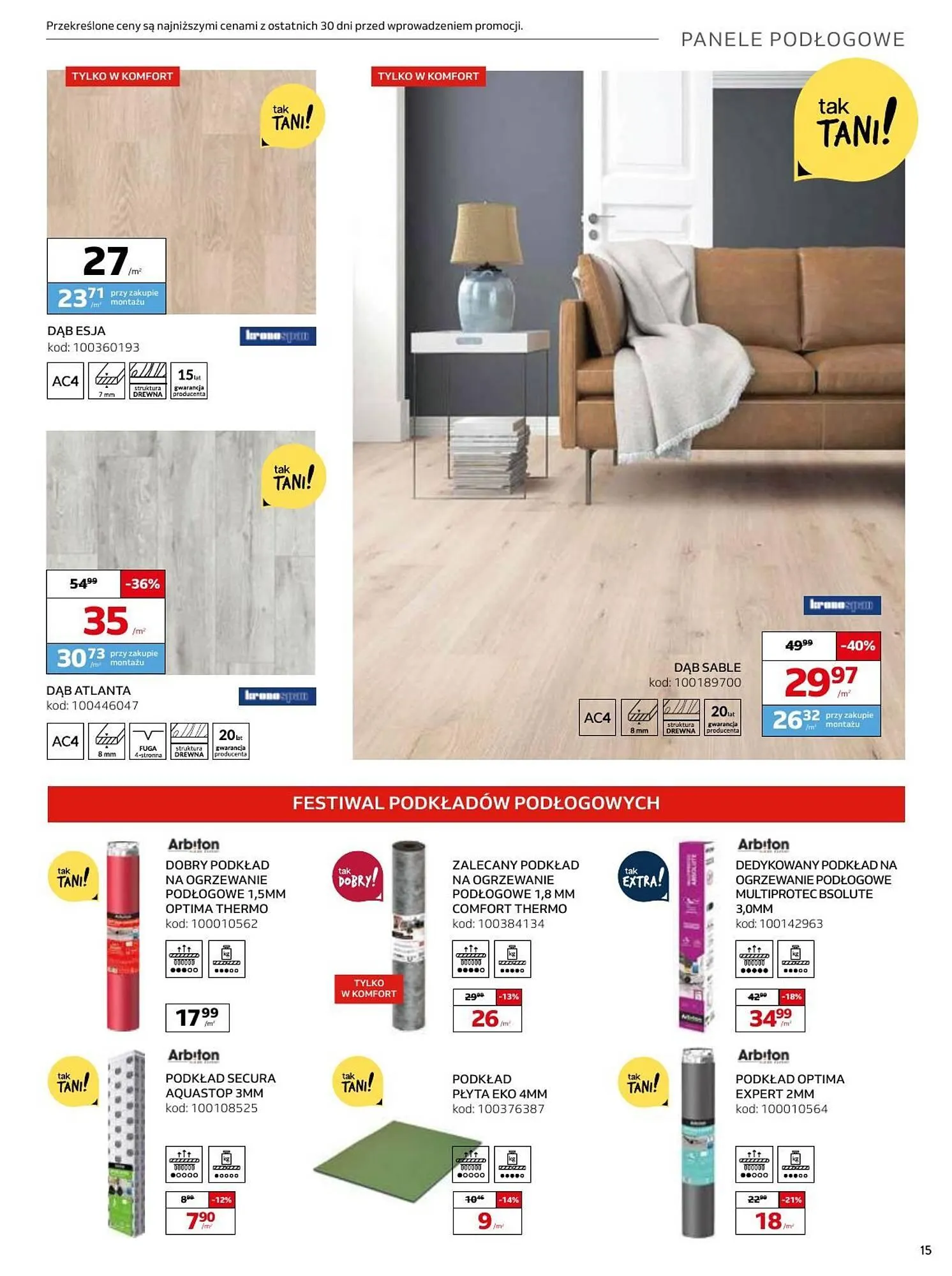 Gazetka Komfort gazetka od 9 stycznia do 18 lutego 2025 - Strona 15
