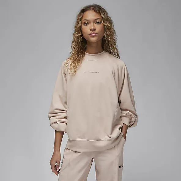 Damska dzianinowa bluza dresowa z półokrągłym dekoltem i grafiką