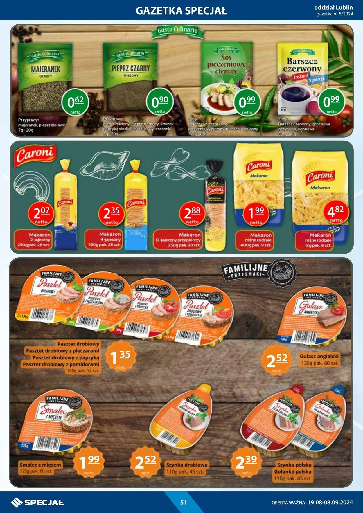 Gazetka Specjał od 19 sierpnia do 8 września 2024 - Strona 51