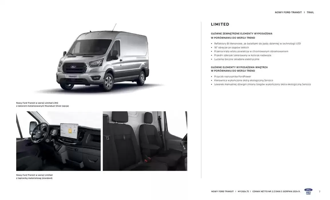 Gazetka FORD E-TRANSIT od 16 października do 16 października 2025 - Strona 7