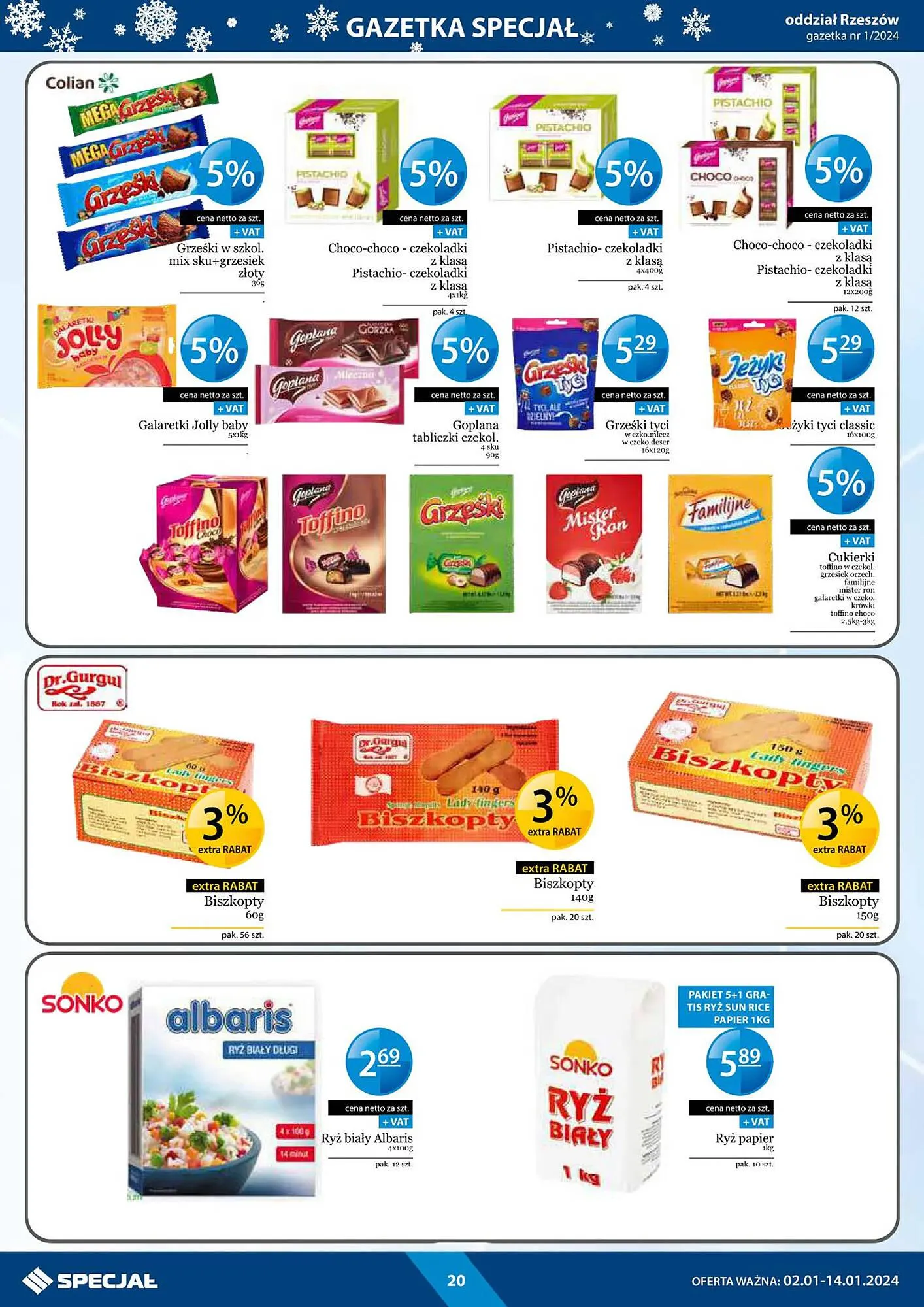 Gazetka Specjał gazetka od 2 stycznia do 14 stycznia 2024 - Strona 20