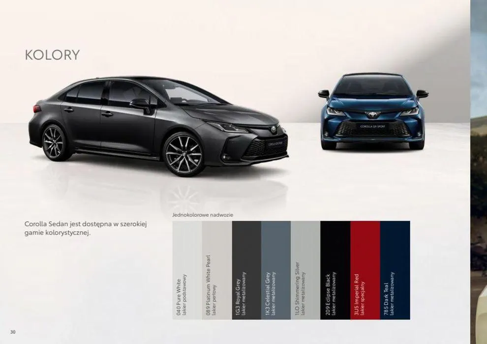 Gazetka Corolla Sedan 2023 od 22 maja do 22 maja 2024 - Strona 30