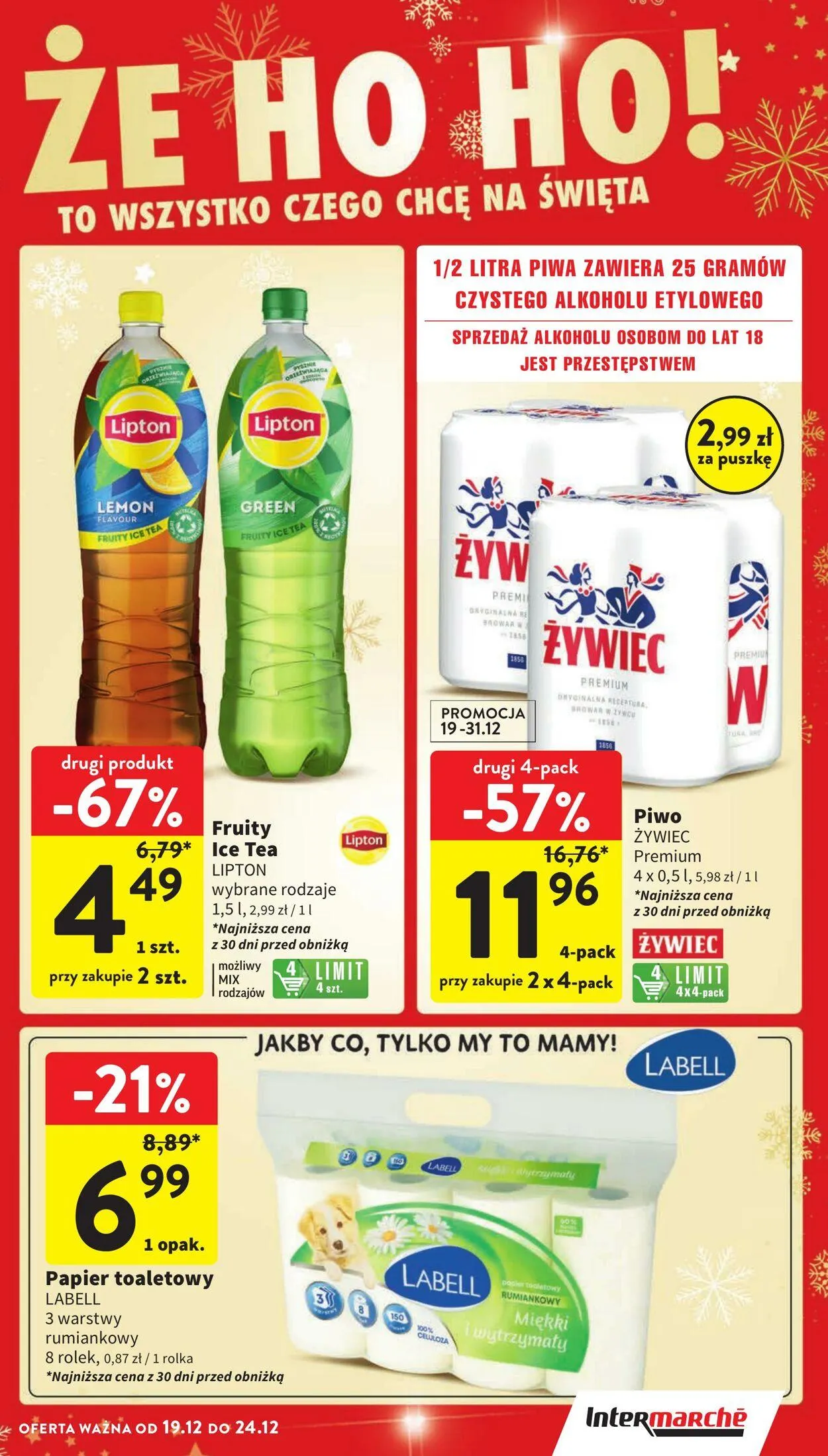 Gazetka Intermarché Aktualna gazetka od 19 grudnia do 24 grudnia 2024 - Strona 19