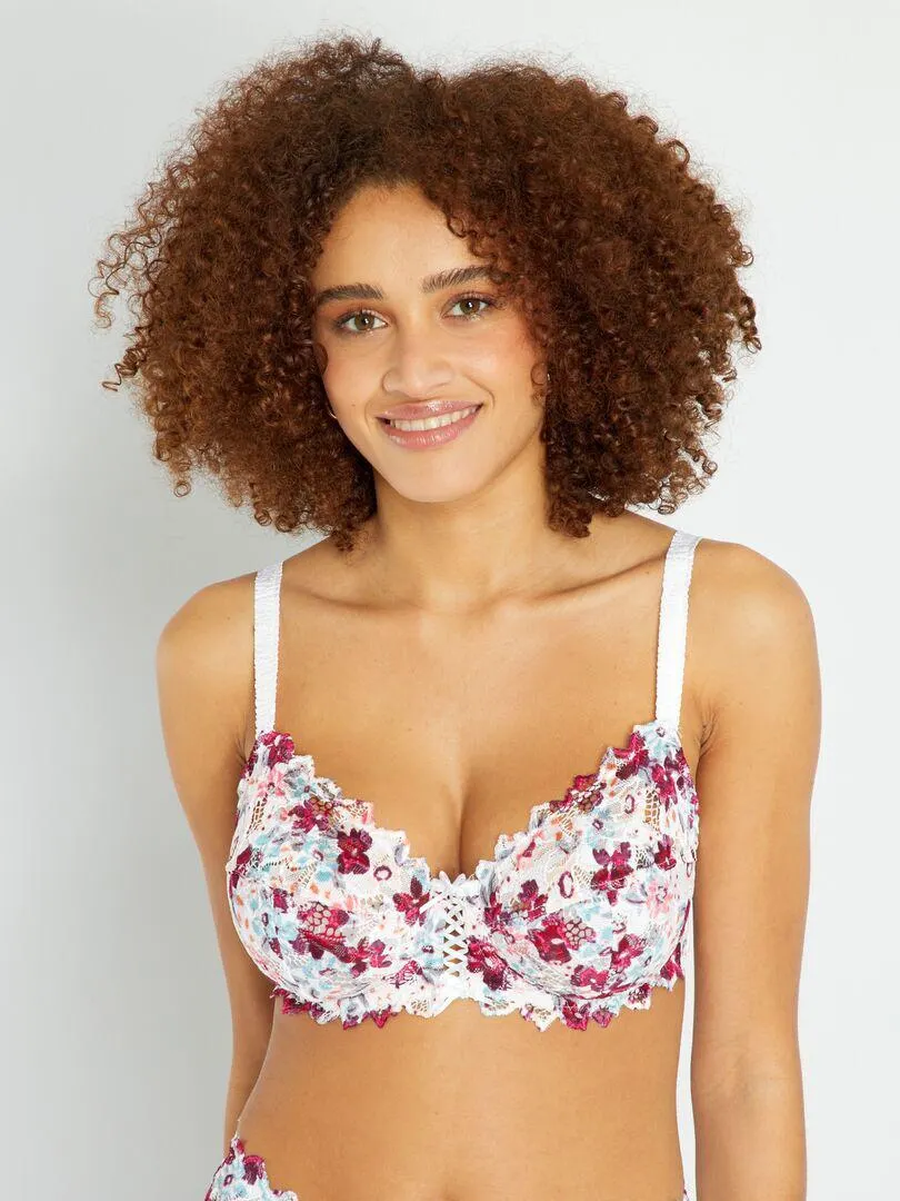 Soutien-gorge 'Sans Complexe' - blanc imprimé