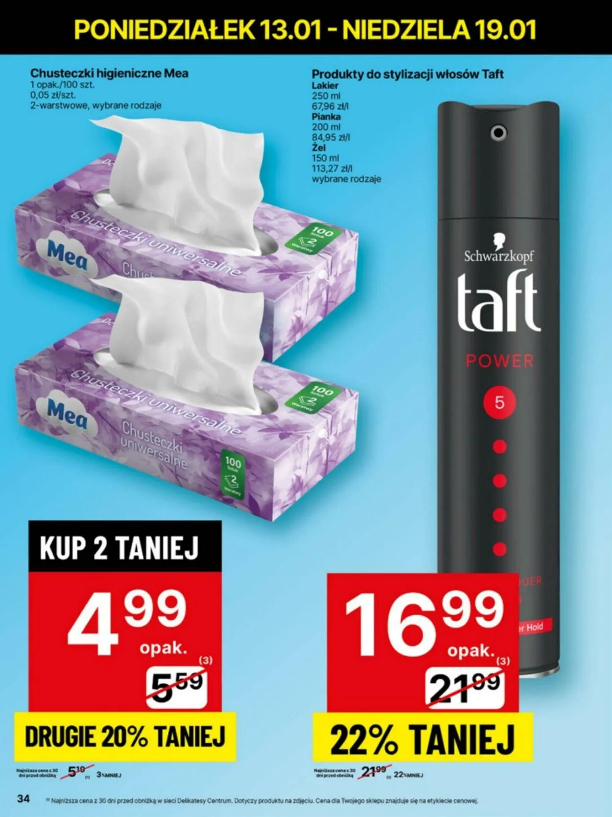 Gazetka Delikatesy Centrum Aktualna gazetka od 13 stycznia do 19 stycznia 2025 - Strona 34