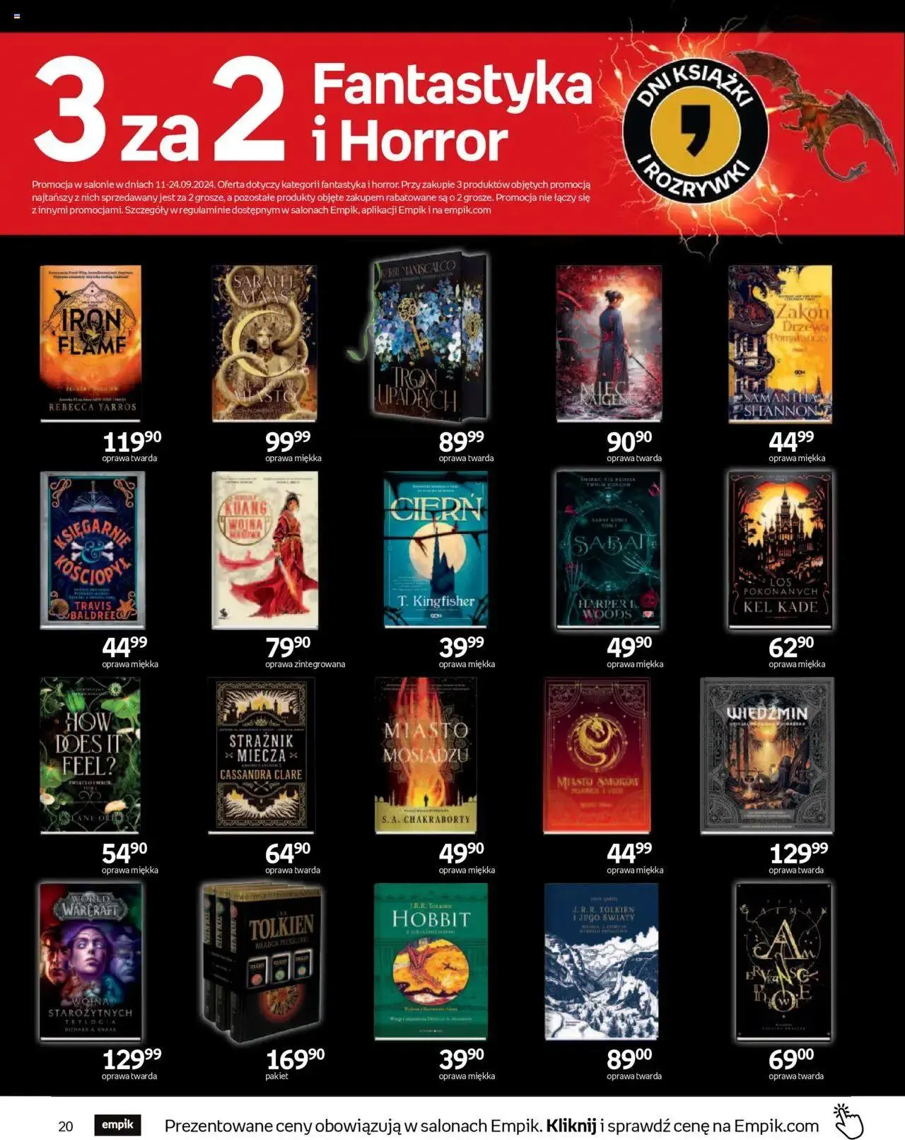 Gazetka Empik Gazetka od 11 września do 24 września 2024 - Strona 20